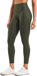 CRZ YOGA Women's 25 Inch Butterluxe Faux Leather Leggings for Comfort