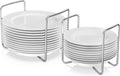 Wisuce Dish Racks for Kitchen Countertop Organizer - Adjustable Bamboo
