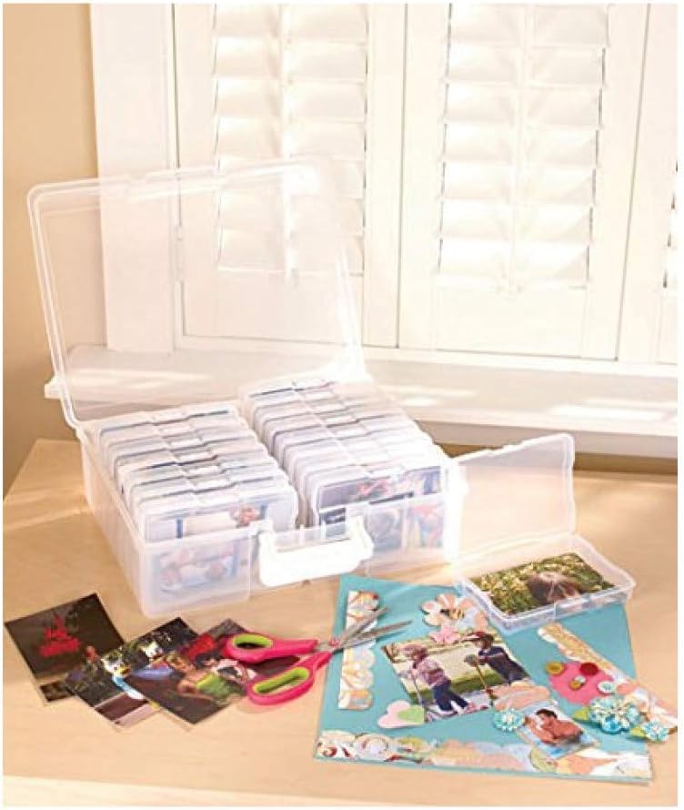 1,600 Photo Organizer Case with 16 Inner Cases for Scrapbooking