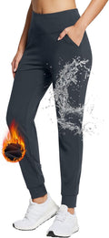 Fleece Lined Joggers Women - Warm, Water Resistant Winter Pants