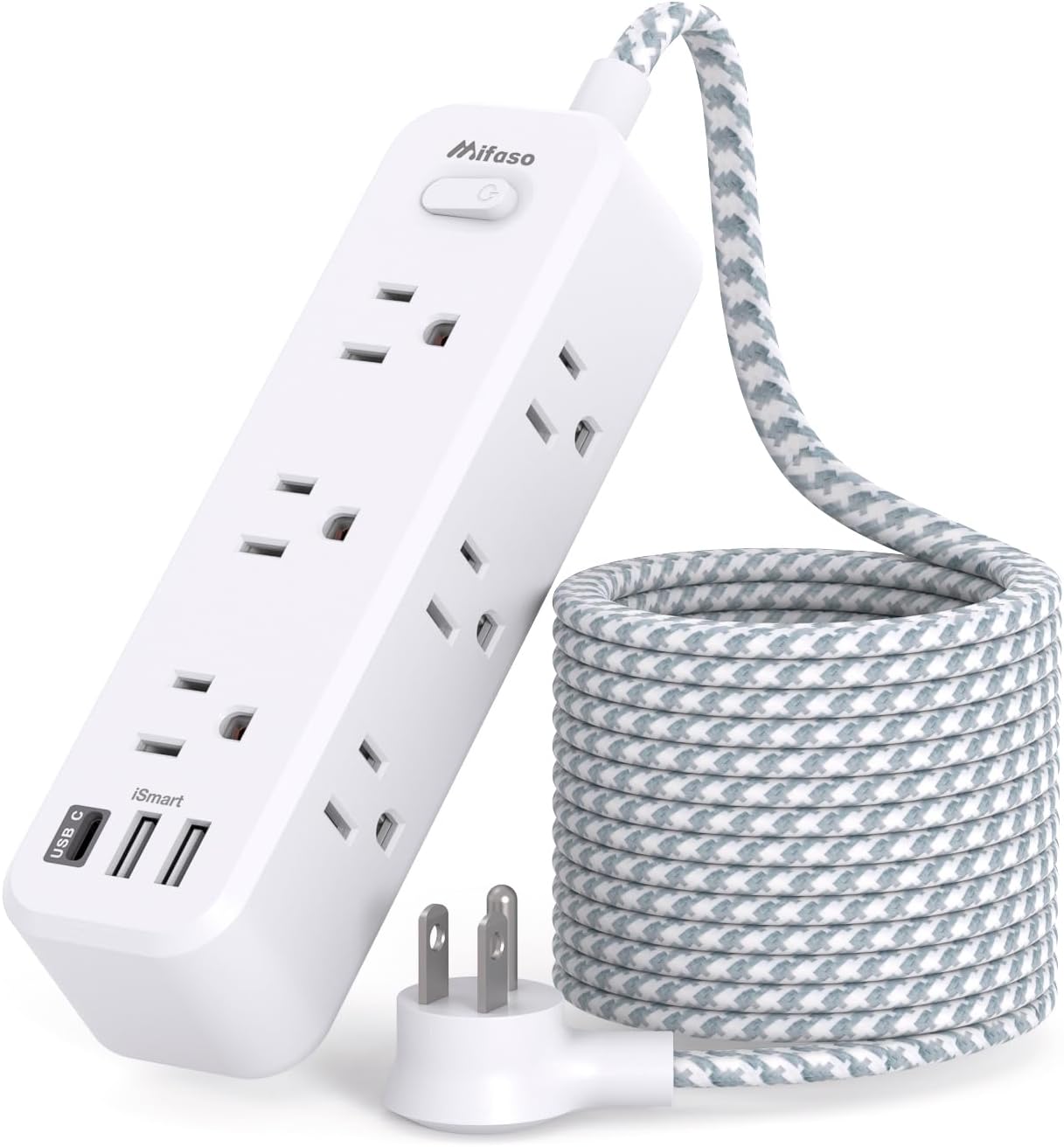 9 AC + 3 USB Ports Power Strip - Compact & Versatile!