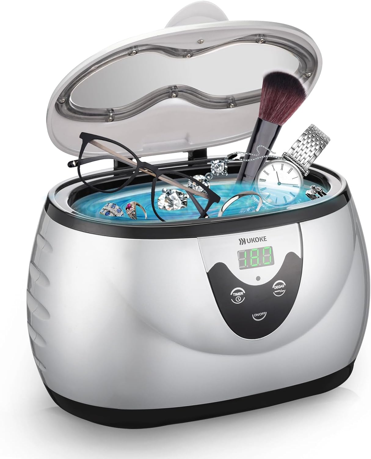 UKOKE Ultrasonic Jewelry Cleaner for Retainers & More