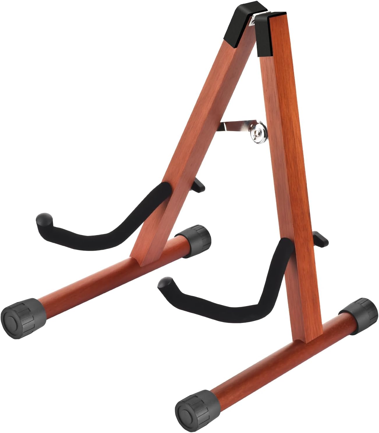 Portable Wood Guitar Stand, Non-Slip Arms, Easy Assembly