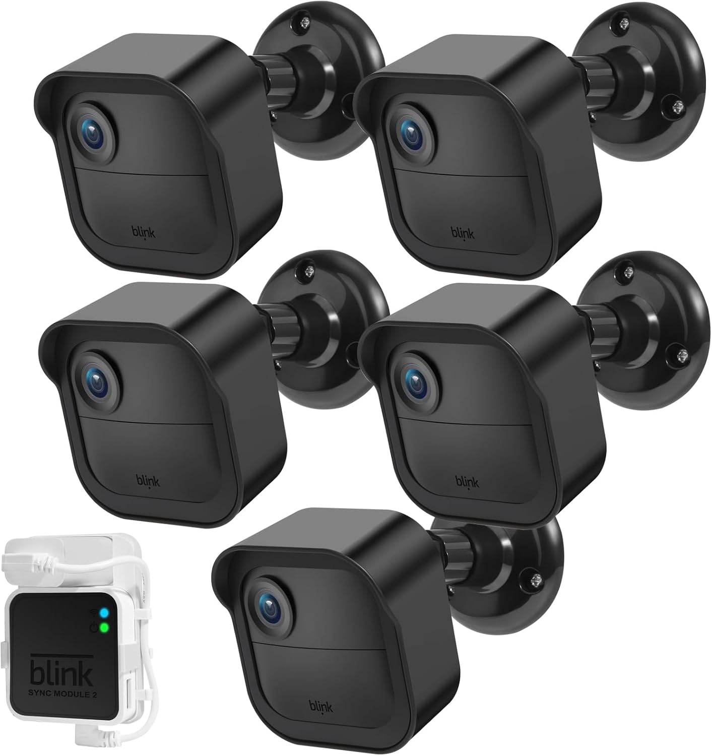 5 Pack Weatherproof Blink Outdoor Camera Wall Mount Set
