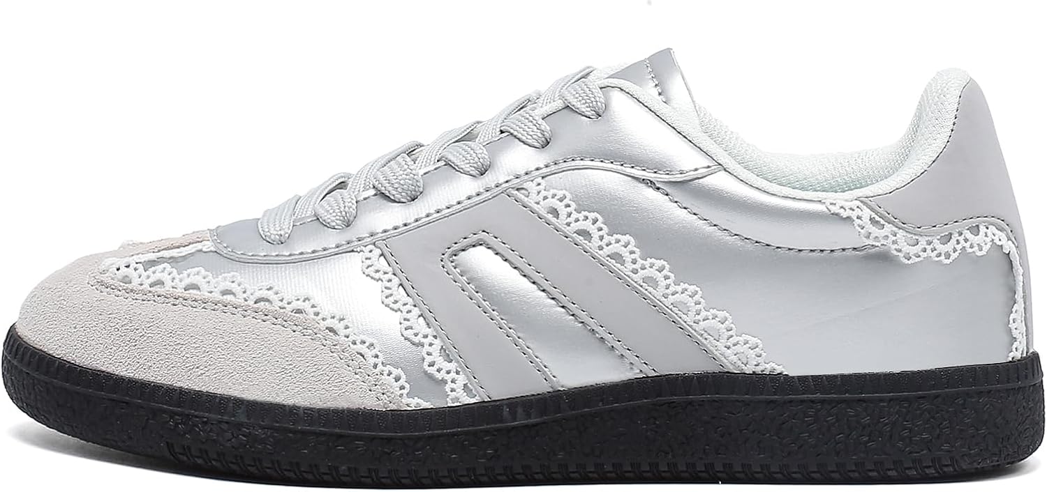 Women's Retro Gum Sole Fashion Sneakers for Casual Walking
