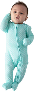 Boys Footless Baby Pajamas with 2-Way Zipper - Convertible Sleeper