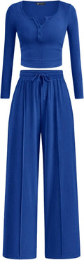 PRETTYGARDEN Women's 2 Piece Lounge Set - Versatile Fall Outfit