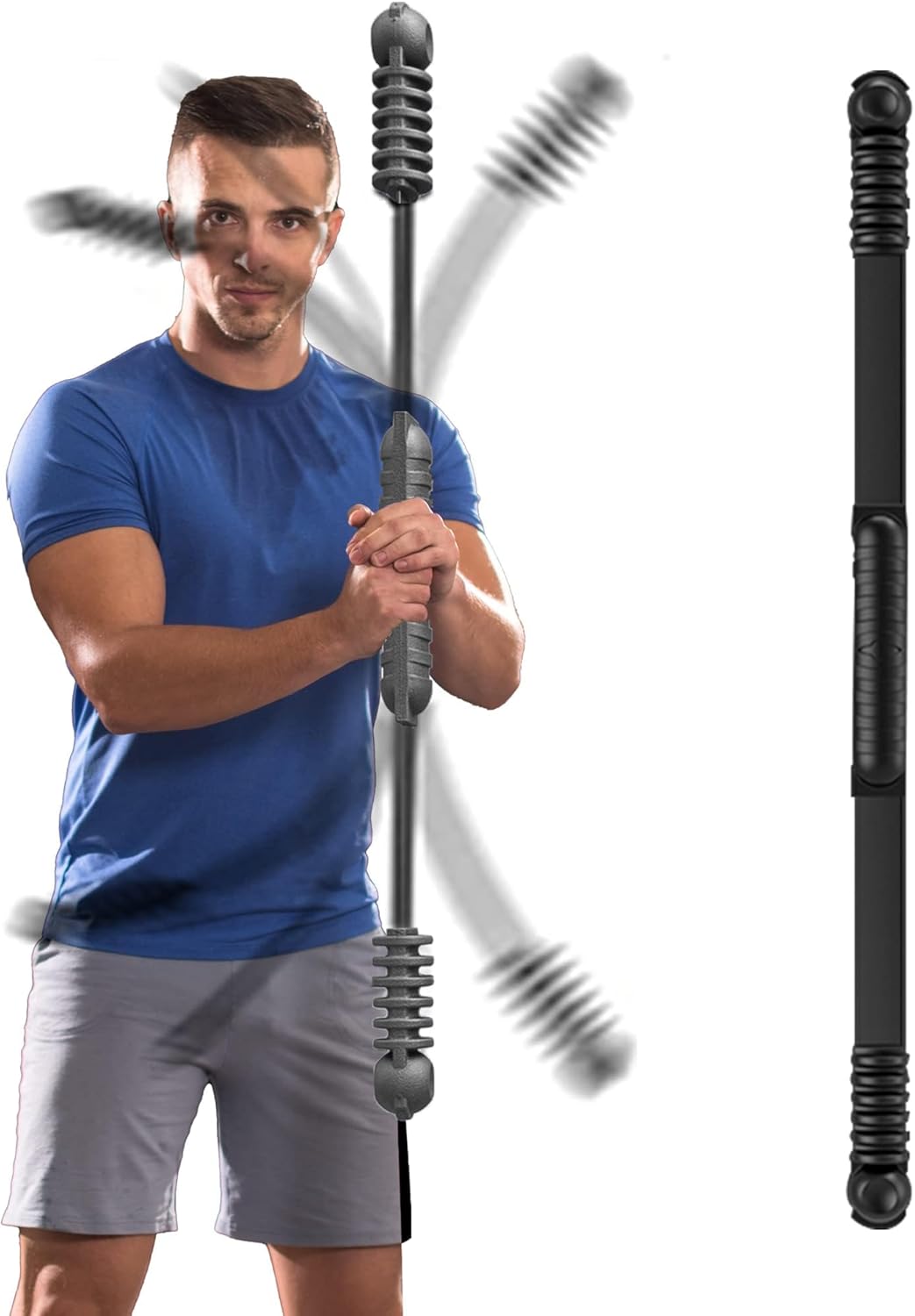 Fitness Bar for Workout - Elastic Exercise Bar for Home Gym