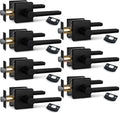 NEWBANG 7Pack Hall/Closet Lever Handle Lock in Aged Matt Black