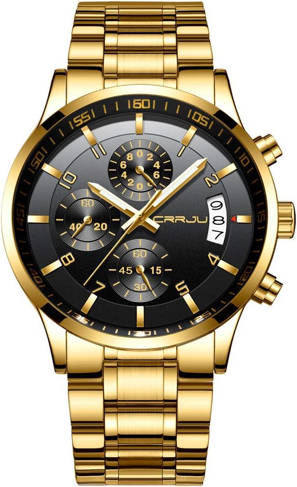 CRRJU Men's Fashion Stainless Steel Chronograph Watch Review