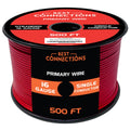 BEST CONNECTIONS Automotive Primary Wire 500ft - Durable CCA 16 Gauge
