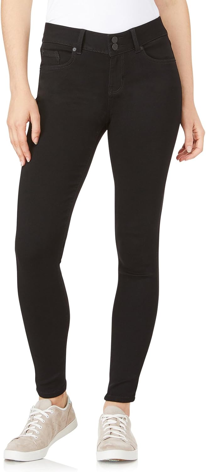 WallFlower Women's Ultra Skinny Mid-Rise Jeans for Every Body