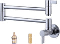 Pot Filler Faucet Chrome Wall Mount Folding Pot Filler - Easy Fill