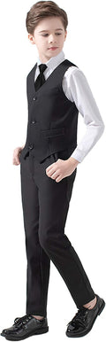 Boys Suits 5 Piece Slim Fit Suit for Kids Size 12 - Classic Formal