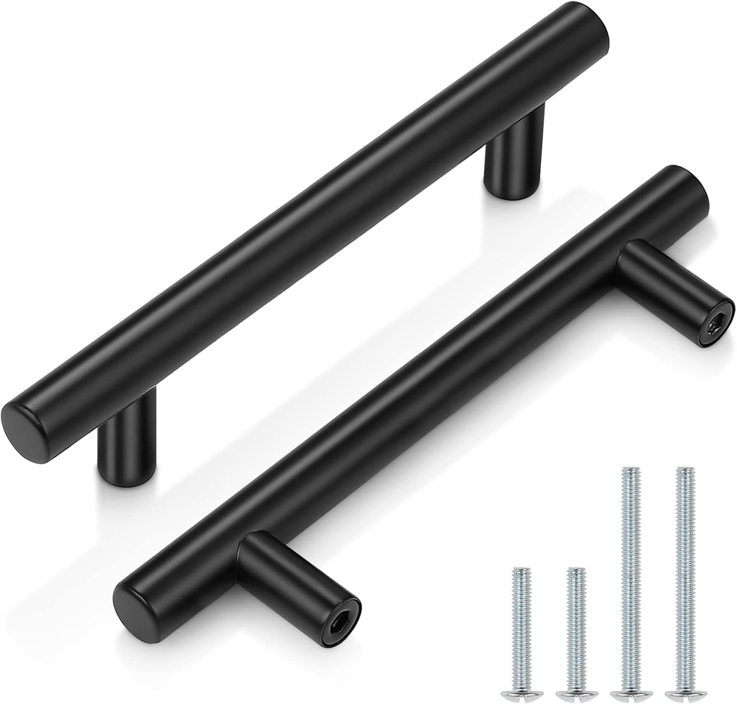 Probrico 30 Pack 6 Inch Black Cabinet Handles for Stylish Decor