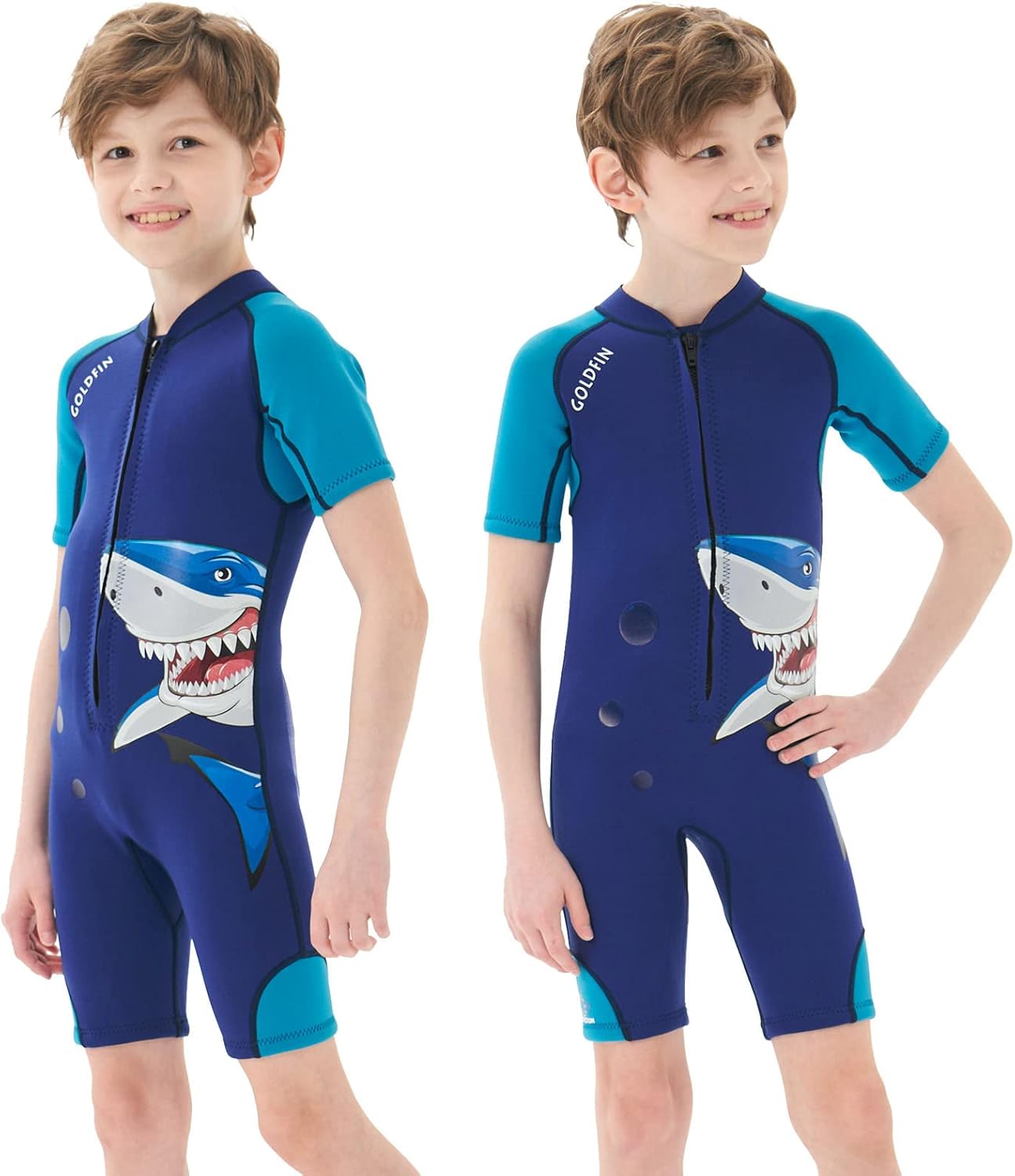 Goldfin Kids Wetsuit for Girls Boys, 2mm 3mm Shorty Neoprene