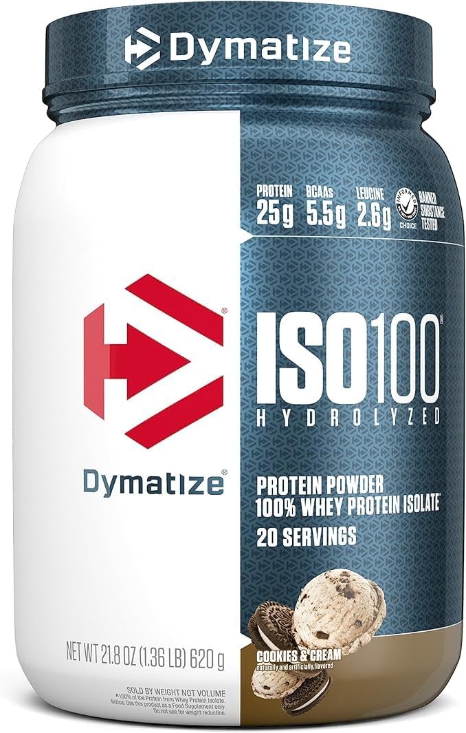 Dymatize ISO100 Whey Protein Powder Isolate for Muscle Growth