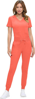 Ultra-Soft Luxe Stretch Jogger Scrub Set - Comfortable All-Day Fit top