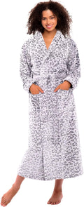 Alexander Del Rossa Plush Robe for Women - Cozy Comfort