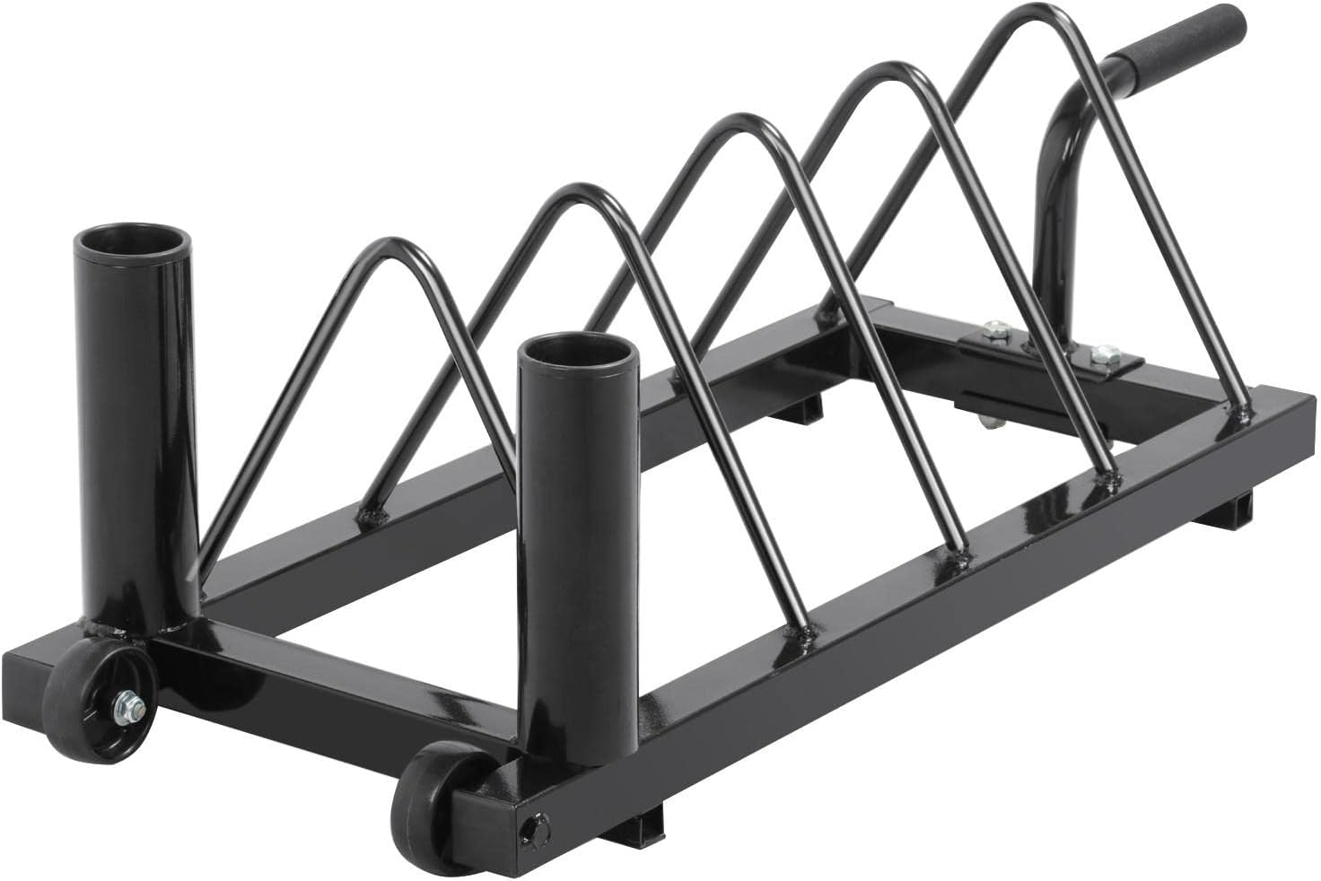 Yaheetech Horizontal Barbell Bumper Plate Rack for Home Gym