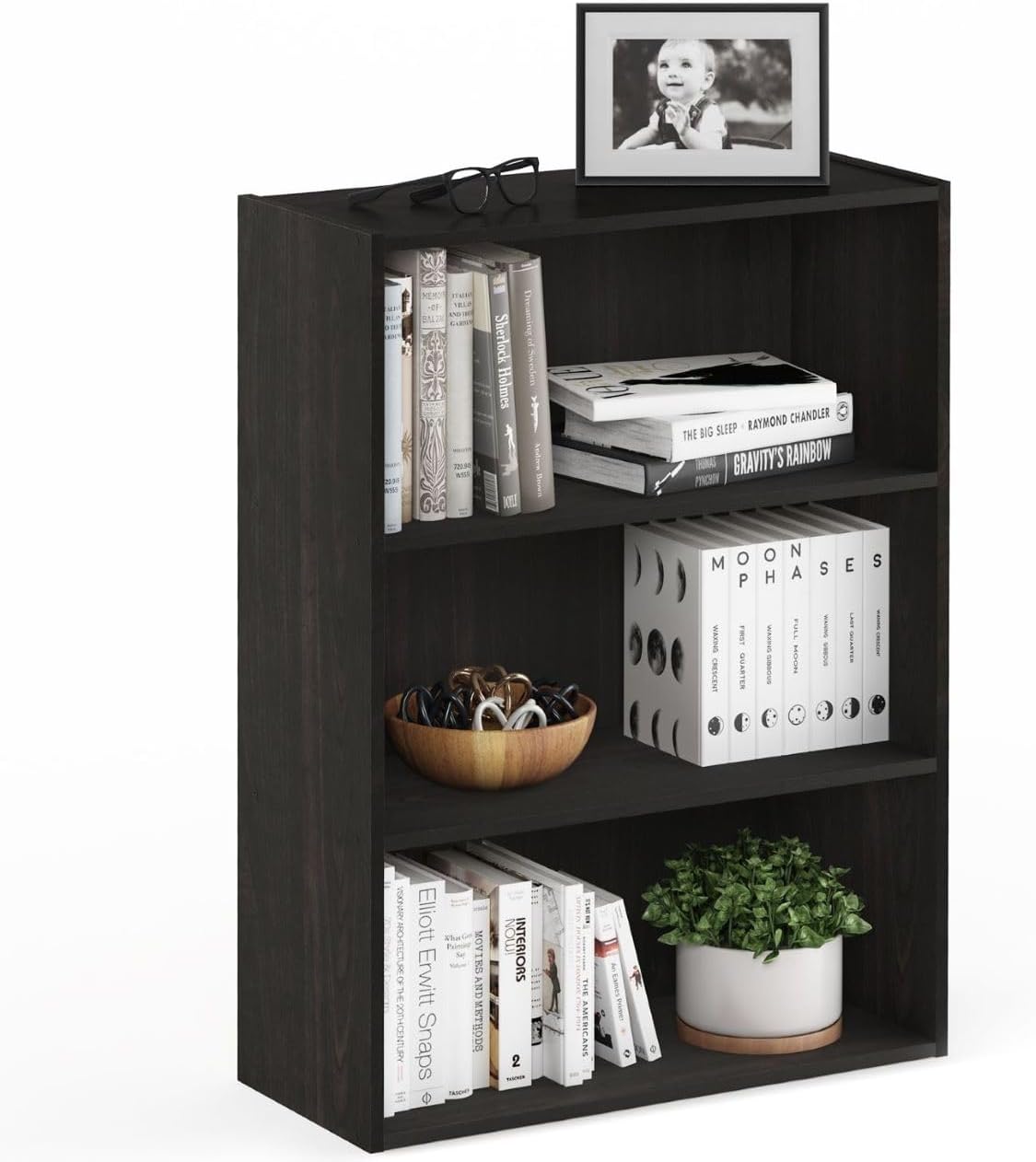 Furinno PASIR 3-Tier Bookshelf for Living Room and Office