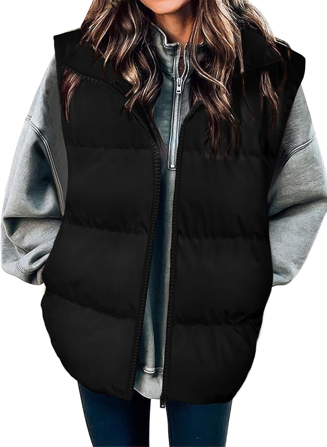 Zeagoo Puffer Vest for Women - Lightweight Quilted Jacket