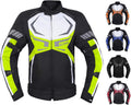 Men's Motorcycle Jacket CE Armored Waterproof Green 2X-Large