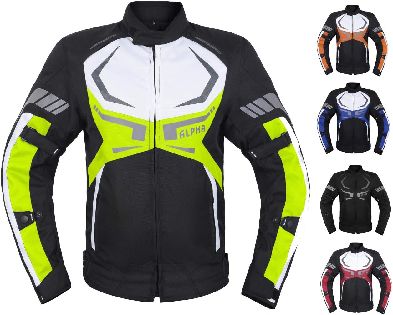 Motorcycle Jacket Mens CE Armored Bikers Riding Waterproof Gear