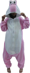 Adult Unisex Pink Yoshi Onesie Suit - Cozy Fleece Cosplay