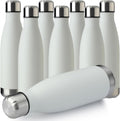 MEWAY 17oz Sport Water Bottle 8 Pack - Keeps Drinks Hot or Cold