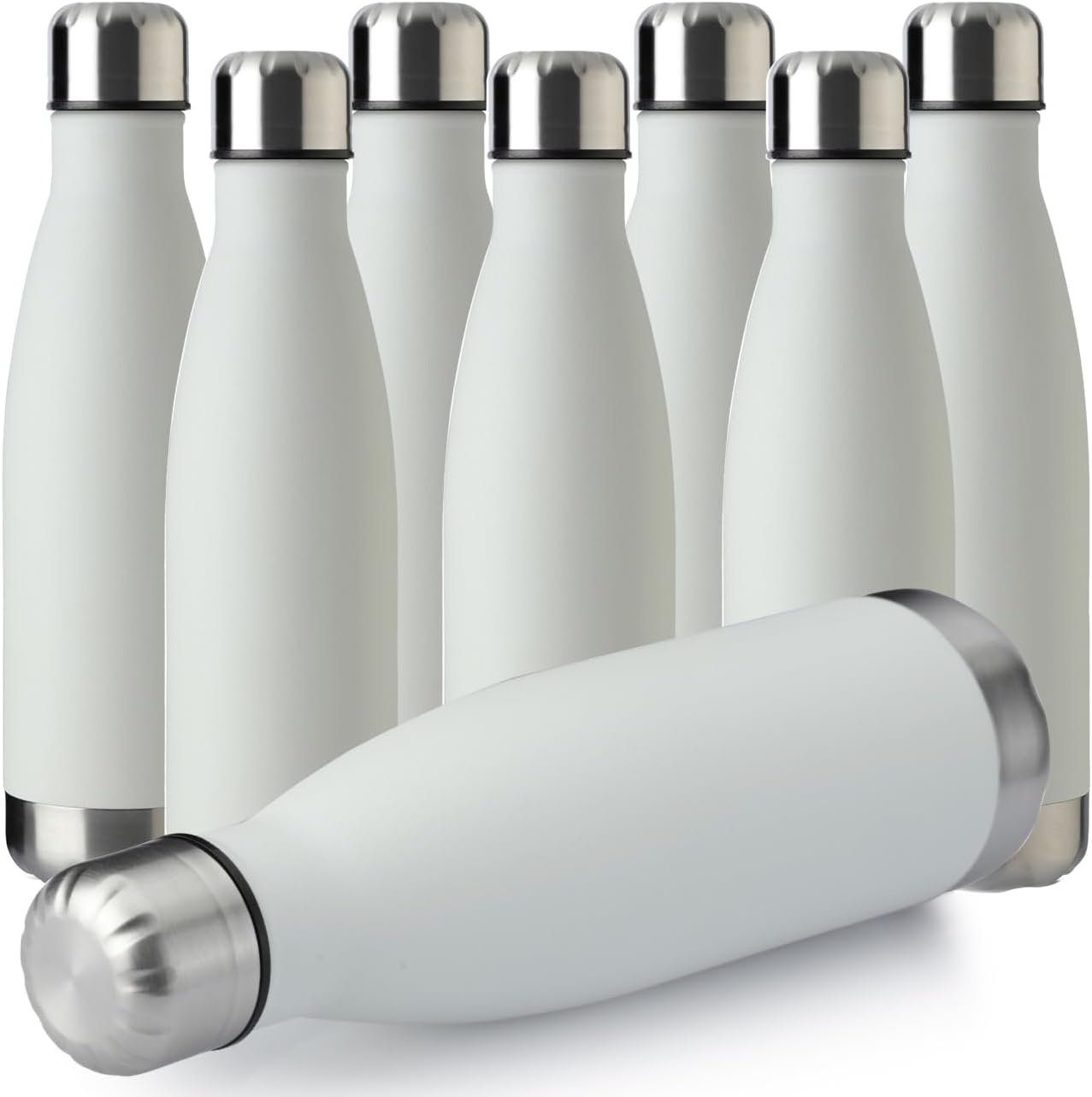 17oz Sport Water Bottle 8 Pack - Insulated & Leak-Proof Design