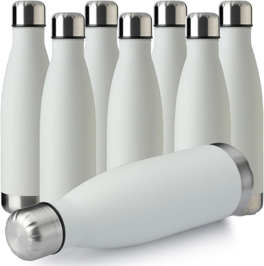 17oz Sport Water Bottle 8 Pack - Insulated & Leak-Proof Design