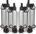 Volhoply 32 oz Insulated Water Bottle 4-Pack - Long Cold Retention