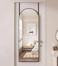 Full Length Arched Floor Mirror 48x18 in - Elegant Door & Wall Mirror