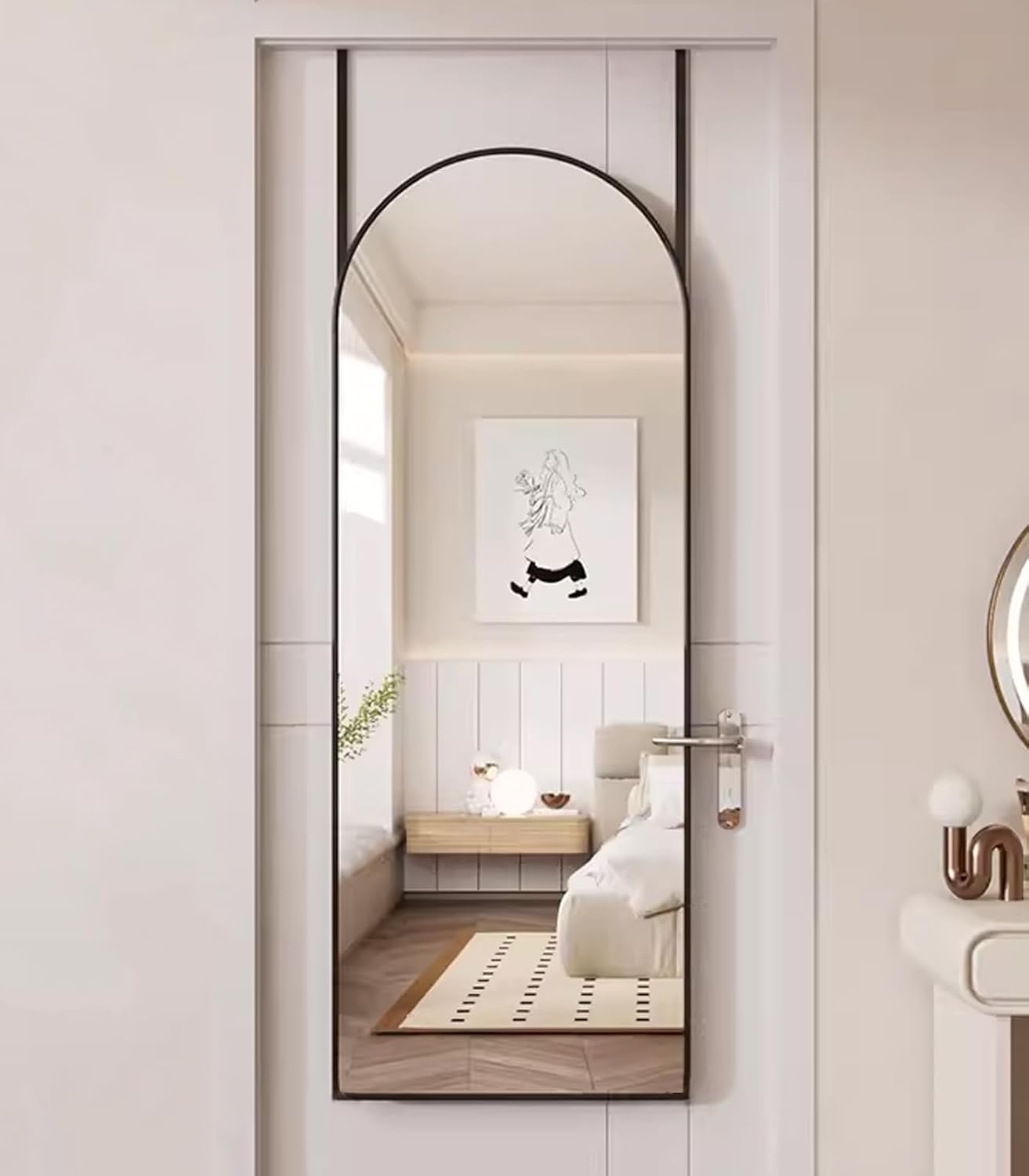 Full Length Mirror with Arched Design for Elegant Spaces