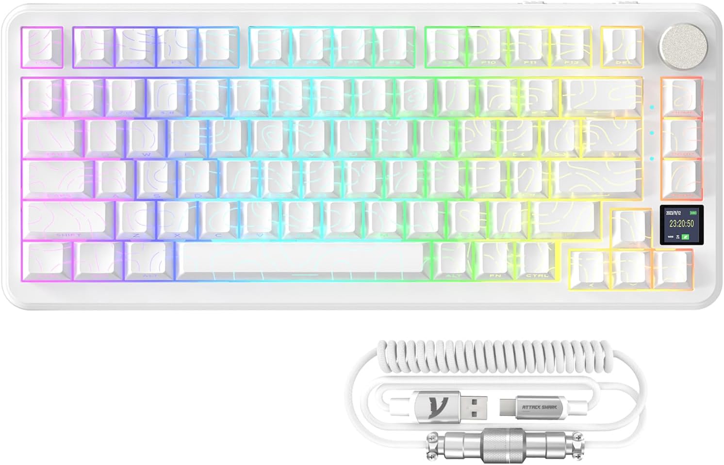 ATTACK SHARK X85PRO Wireless Mechanical Keyboard with TFT Display