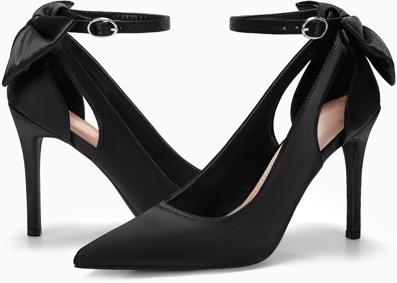 PiePieBuy Women's Pointed Toe High Heels Ankle Strap Pumps