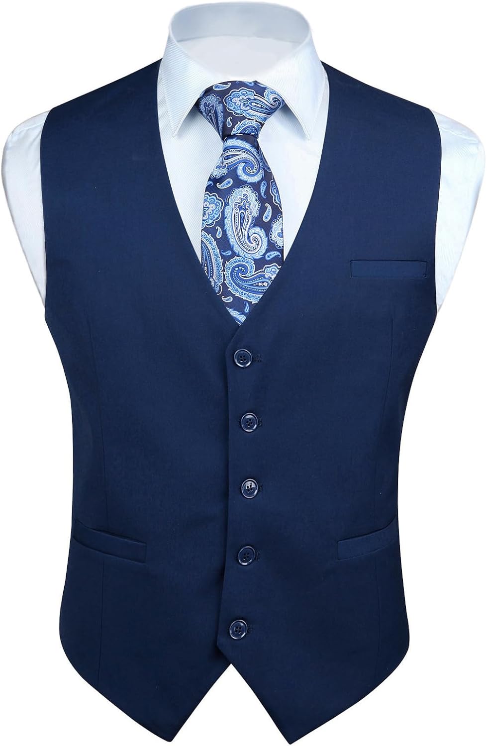 HISDERN Vest 101 Mens Slim Fit Suit Vest for Any Occasion