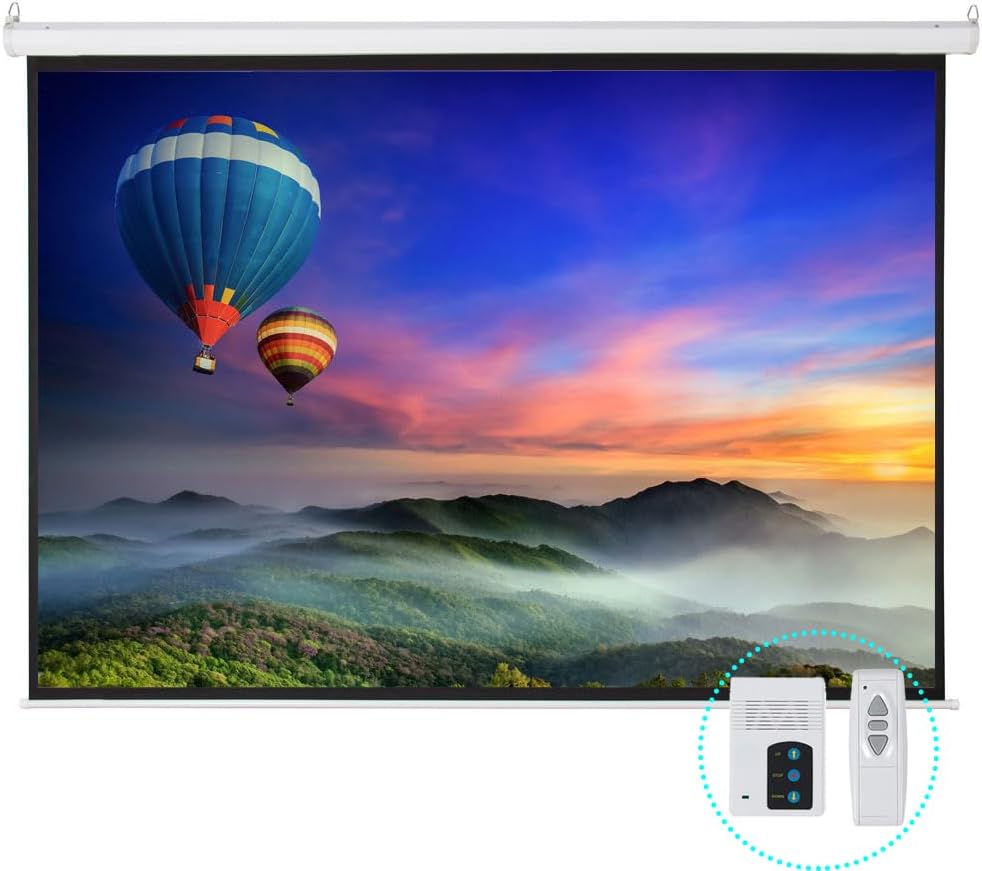 100 in Motorized Projector Screen for Home Theater and Office