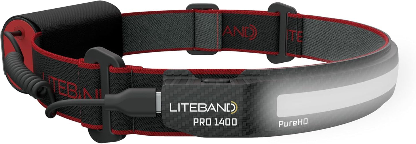 LED Headlamp Liteband PRO 1400 Lumens Rechargeable Tactical Light
