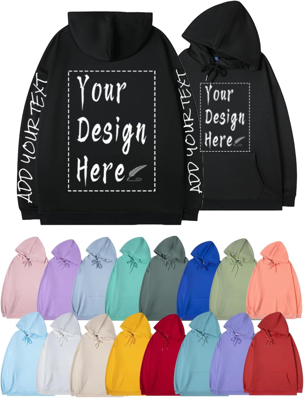 Personalized Custom Hoodies - Your Design, Your Style!