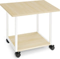 Large Under Desk Printer Stand 22x15.75 in - Rolling 2-Tier Printer