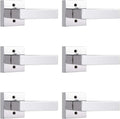 Probrico Polished Chrome Half Dummy Levers 6 Pack - Heavy Duty