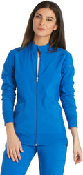 Cherokee Scrub Jacket for Women with Zip Front - 360 Stretch Fit