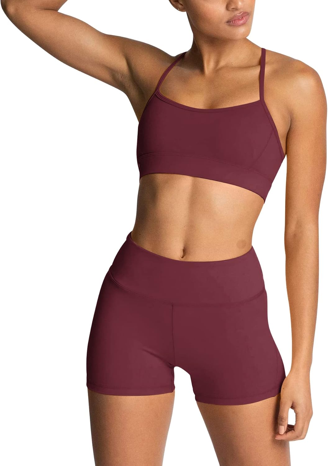 IMEKIS Women's Workout Sets: Stylish Yoga Outfit for Fitness