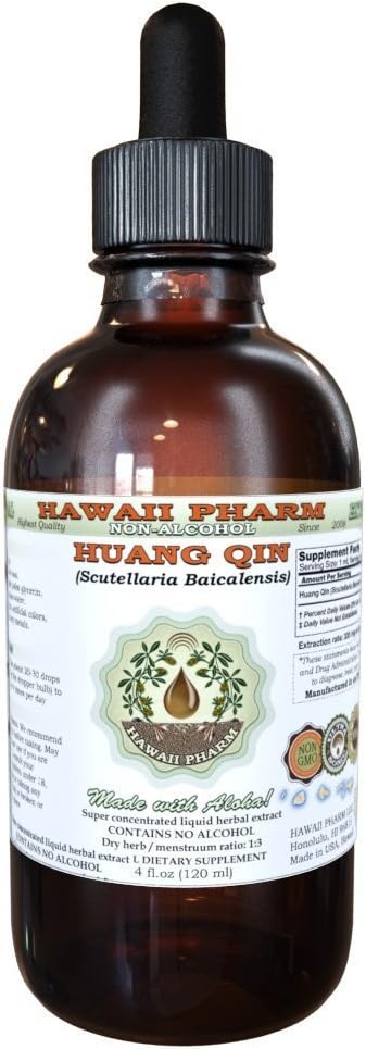Huang Qin Alcohol-Free Liquid Extract for Natural Wellness
