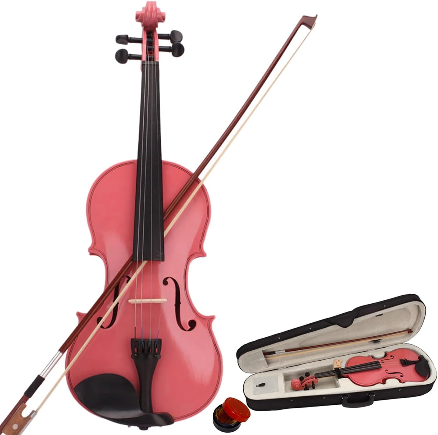 1/2 Acoustic Violin Starter Kit for Teens with Case and Bow