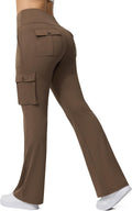 Women's Cargo Pants Yoga Flare Leggings with High Waist Design