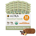 Olyra Organic Breakfast Biscuits Hazelnut Carob - High Fiber Snack