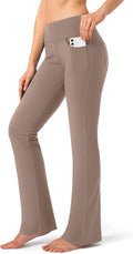Women's High Waist Flare Yoga Pants with Pockets - DIY Length